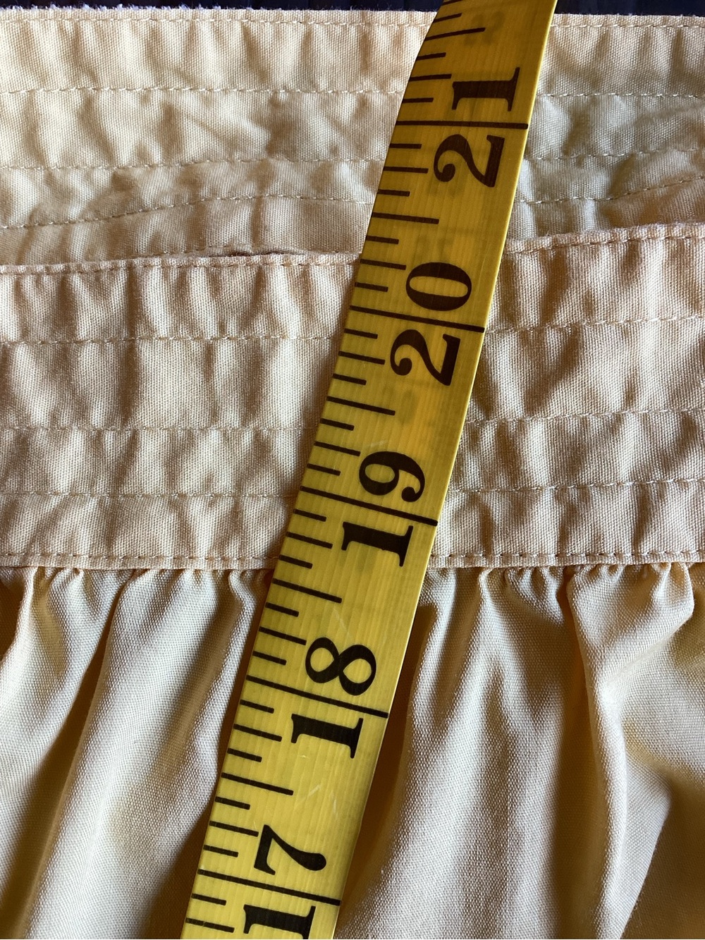 The Pioneer Woman Plus Size 1X Pale Yellow Square-Neck Smocked Sleeve Top - Picture 10 of 11